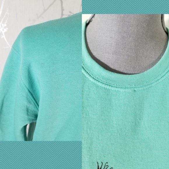 Pacific & Co Mint Green Graphic Print Sweatshirt - Picture 4 of 5